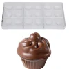 Chocolate World Bonbonvorm Cupcake (9) 32x18mm* Bonbonvormen
