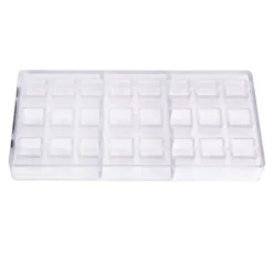 Chocolate World Bonbonvorm Kubus Forgey (24x) 23x20mm* Bonbonvormen