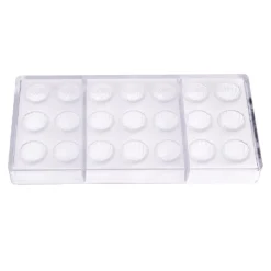 Chocolate World Bonbonvorm Rozet (21x) 27x22mm*** Bonbonvormen