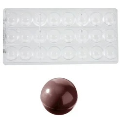 Chocolate World Bonbonvorm Bol (24x) Ø30 mm* Bonbonvormen