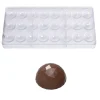 Chocolate World Bonbonvorm Halve Bol Facet (24x) Ø30x15mm* Bonbonvormen