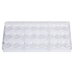 Chocolate World Bonbonvorm Halve Bol Facet (24x) Ø30x15mm* Bonbonvormen