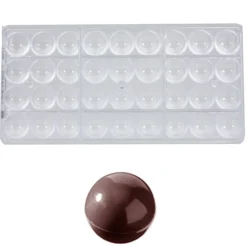 Chocolate World Bonbonvorm Bol (36x) Ø25mm* Bonbonvormen