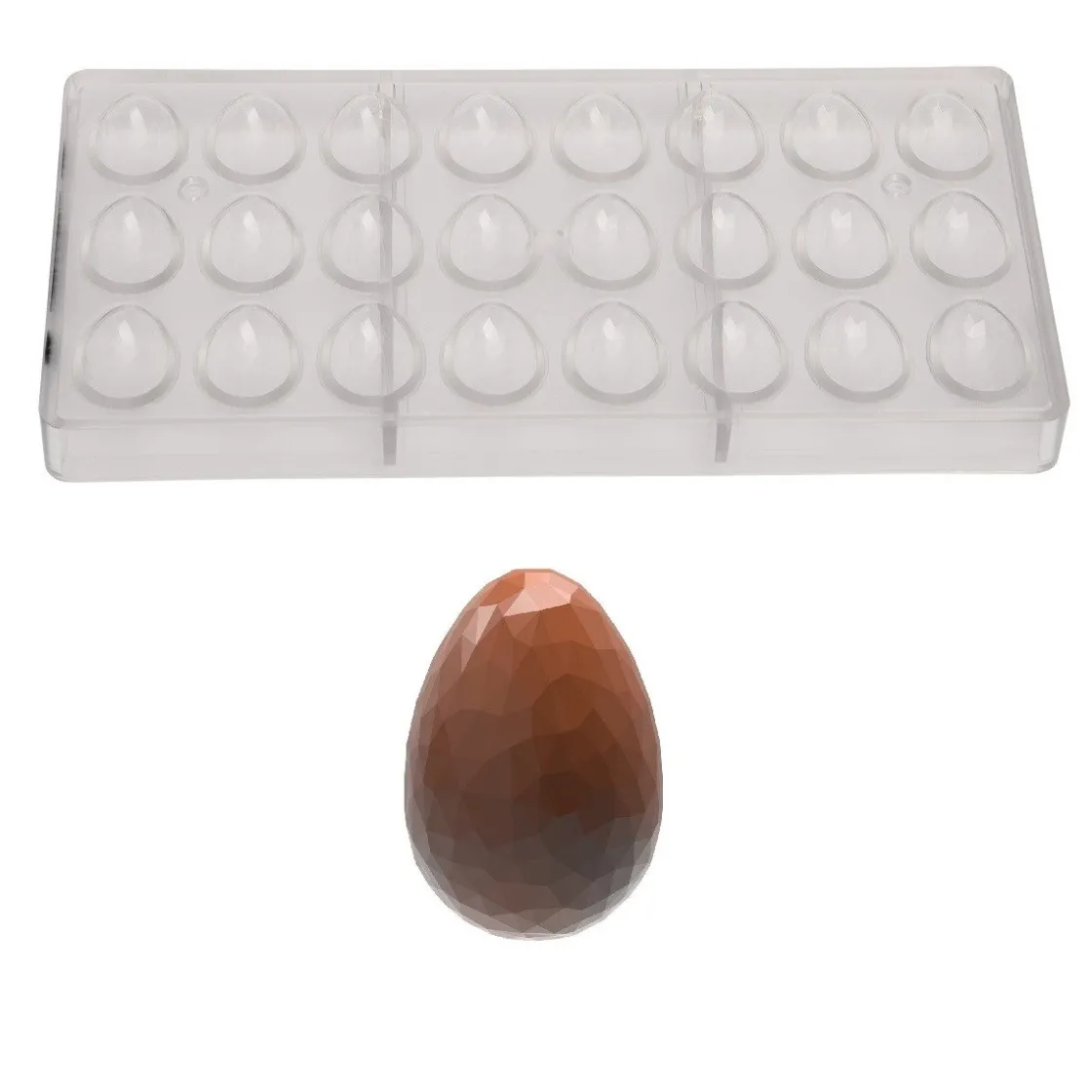 Chocolate World Bonbonvorm Eitje Kristal (24x) 33x23x11mm* Bonbonvormen