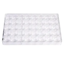 Chocolate World Bonbonvorm Platte Kegel (40x) 30x19mm* Bonbonvormen