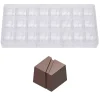 Chocolate World Bonbonvorm Kubus met Streep (24x) 25mm* Bonbonvormen