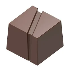 Chocolate World Bonbonvorm Kubus met Streep (24x) 25mm* Bonbonvormen