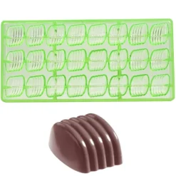 Chocolate World Bonbonvorm GL Boog (24x) 30x27x19mm*** Bonbonvormen
