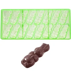 Chocolate World Bonbonvorm GL Haas Caraque (16) 67x25x10mm*** Bonbonvormen