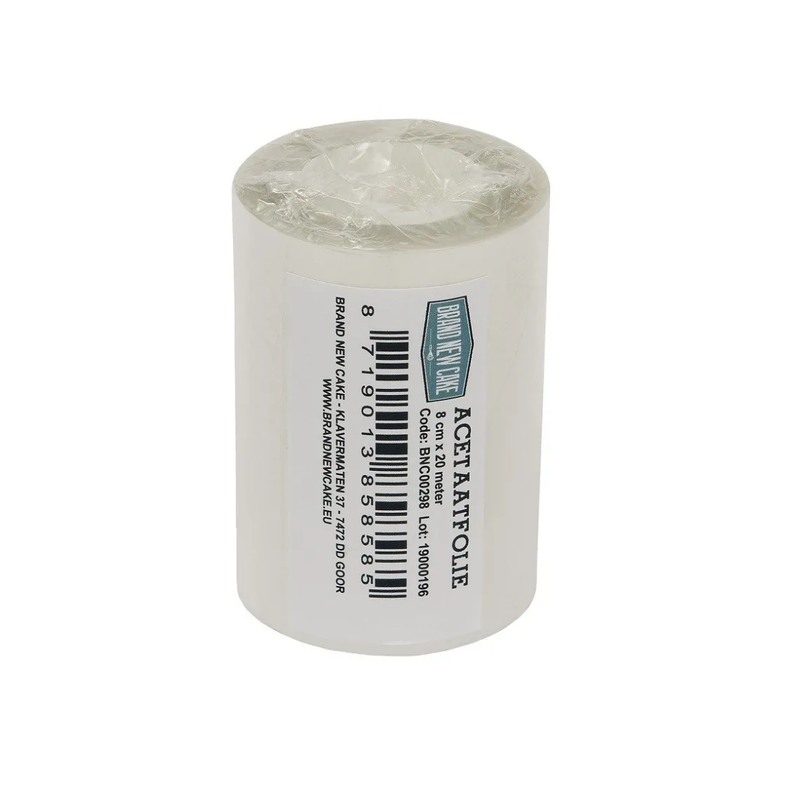 BrandNewCake Acetaatfolie rol 8 cm x 20 m* Foliën|Banket En Dessertvormen