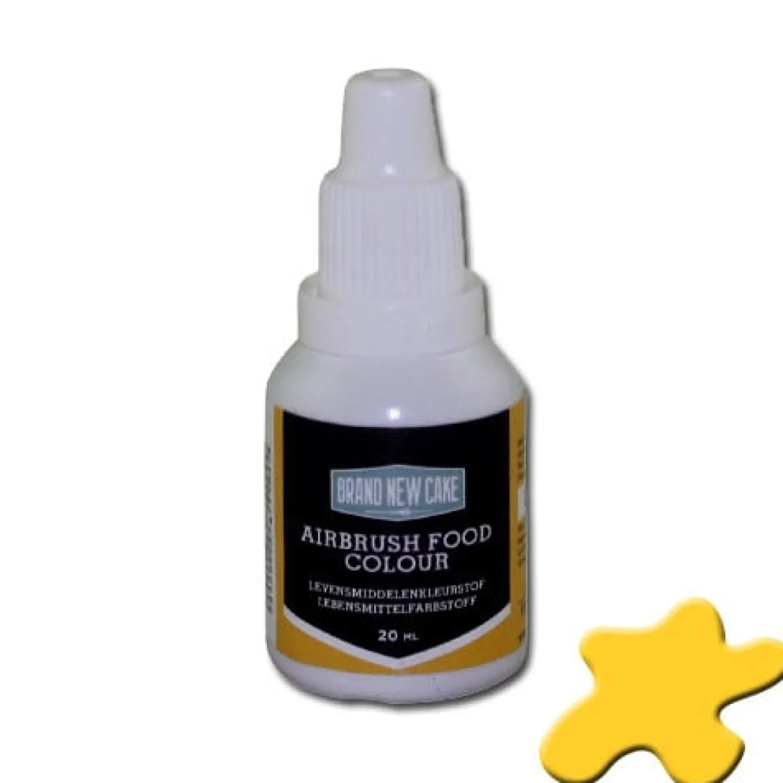 BrandNewCake Airbrush Kleurstof Geel 20ml* Airbrush|Vloeibare Kleurstoffen