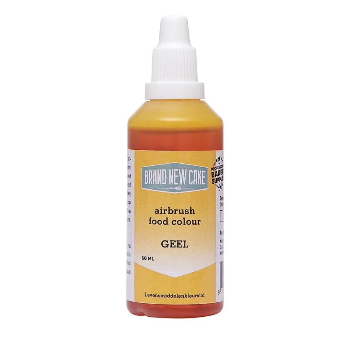 BrandNewCake Airbrush Kleurstof Geel 60ml* Airbrush|Vloeibare Kleurstoffen