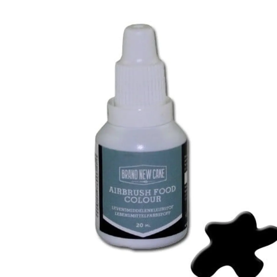 BrandNewCake Airbrush Kleurstof Zwart 20ml* Airbrush|Vloeibare Kleurstoffen