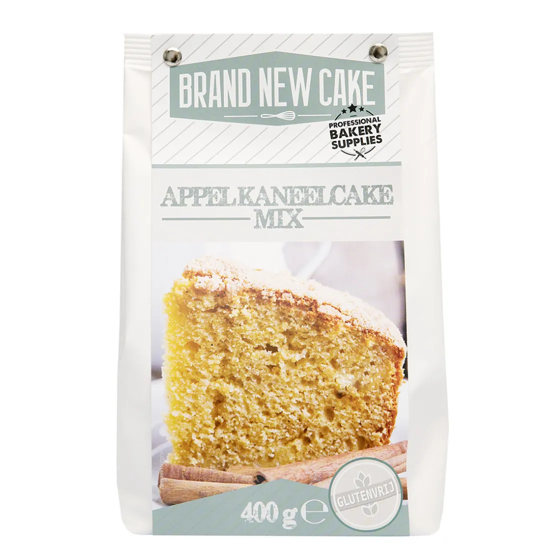 BrandNewCake Appel/Kaneelcake-mix 400g. Glutenvrij* Banketmixen|Bekijk Alle Mixen