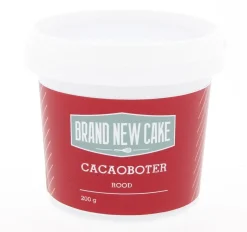 BrandNewCake Cacaoboter gekleurd Rood 200g* Chocolade Kleurstoffen|Chocolade Kleurstoffen
