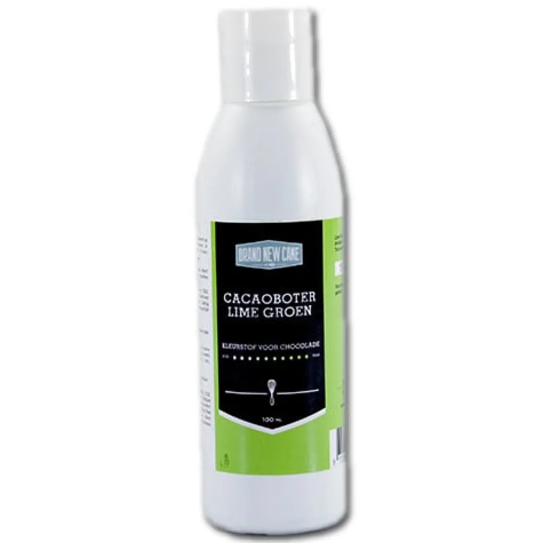 BrandNewCake Cacaoboter Gekleurd Lime Groen 100ml* Chocolade Kleurstoffen|Chocolade Kleurstoffen