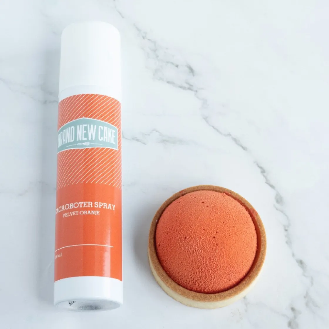 BrandNewCake Cacaoboter spray Velvet Oranje 100ml* Spray Kleurstoffen