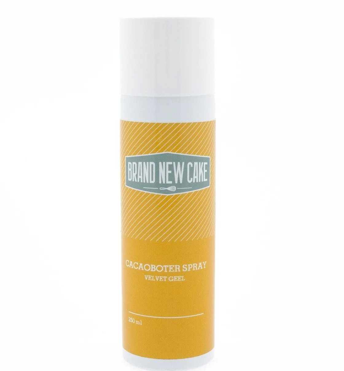 BrandNewCake Cacaoboter spray Velvet Geel 250ml* Spray Kleurstoffen