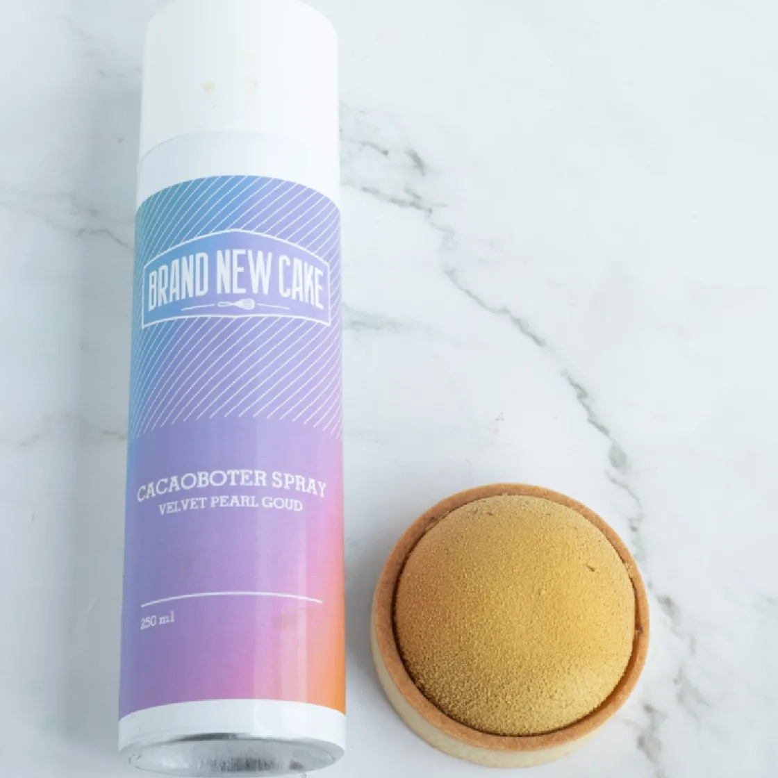 BrandNewCake Cacaoboter spray Velvet Pearl Goud 250ml* Spray Kleurstoffen