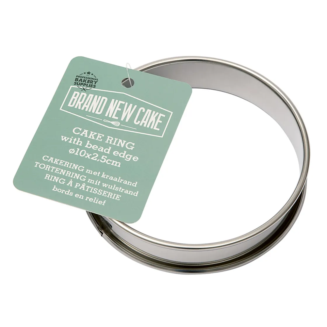 BrandNewCake Cakering met Kraalrand Ø10x2,5cm* Dessertringen|Ronde Bakvormen