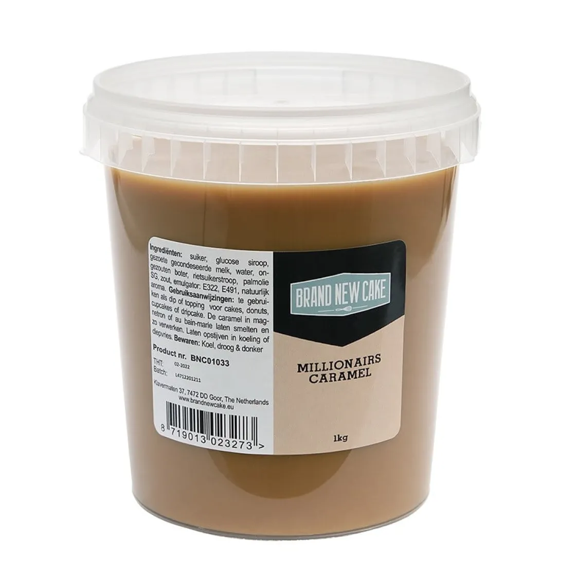 BrandNewCake Caramel Millionairs 1kg* Chocolade Vullingen|Bonbonvullingen