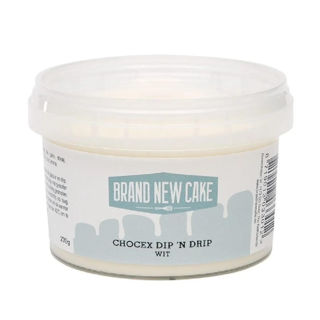 BrandNewCake Chocex Dip 'n Drip Wit 270g* Candy Melts|Drip