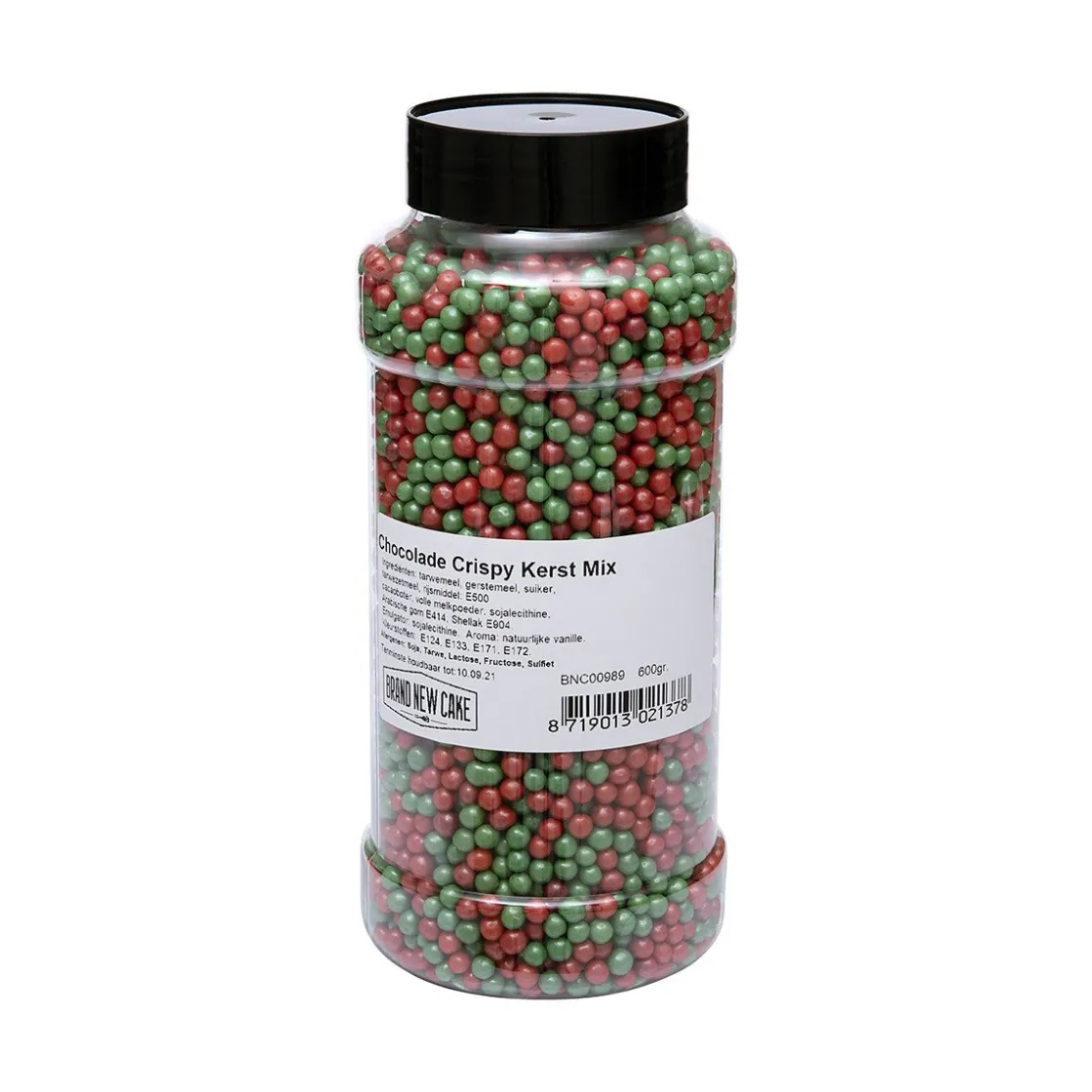 BrandNewCake Chocolade Crispy Parels Kerst Mix 600g* Ijsdips|Eetbare Strooisels