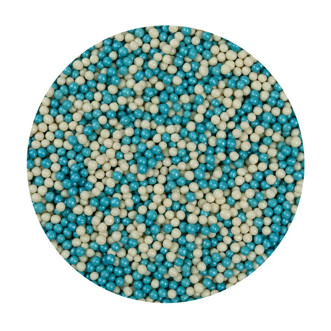 BrandNewCake Chocolade Crispy Parels Blauw/Wit 190g* Chocolade Decoraties|Ijsdips