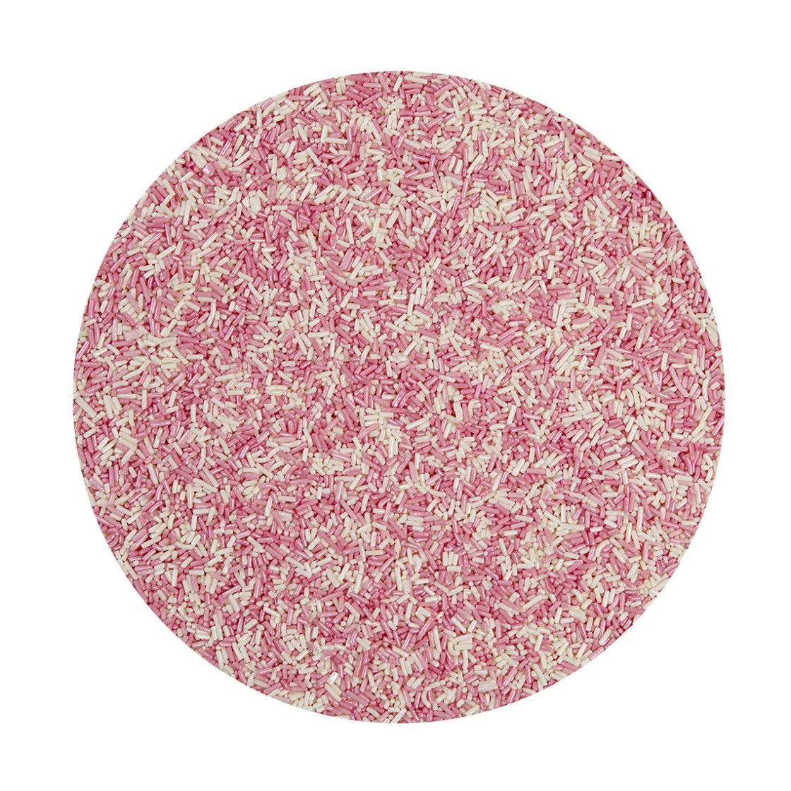 BrandNewCake Chocolade Hagelslag Roze/Wit 200g* Chocolade Decoraties|Ijsdips