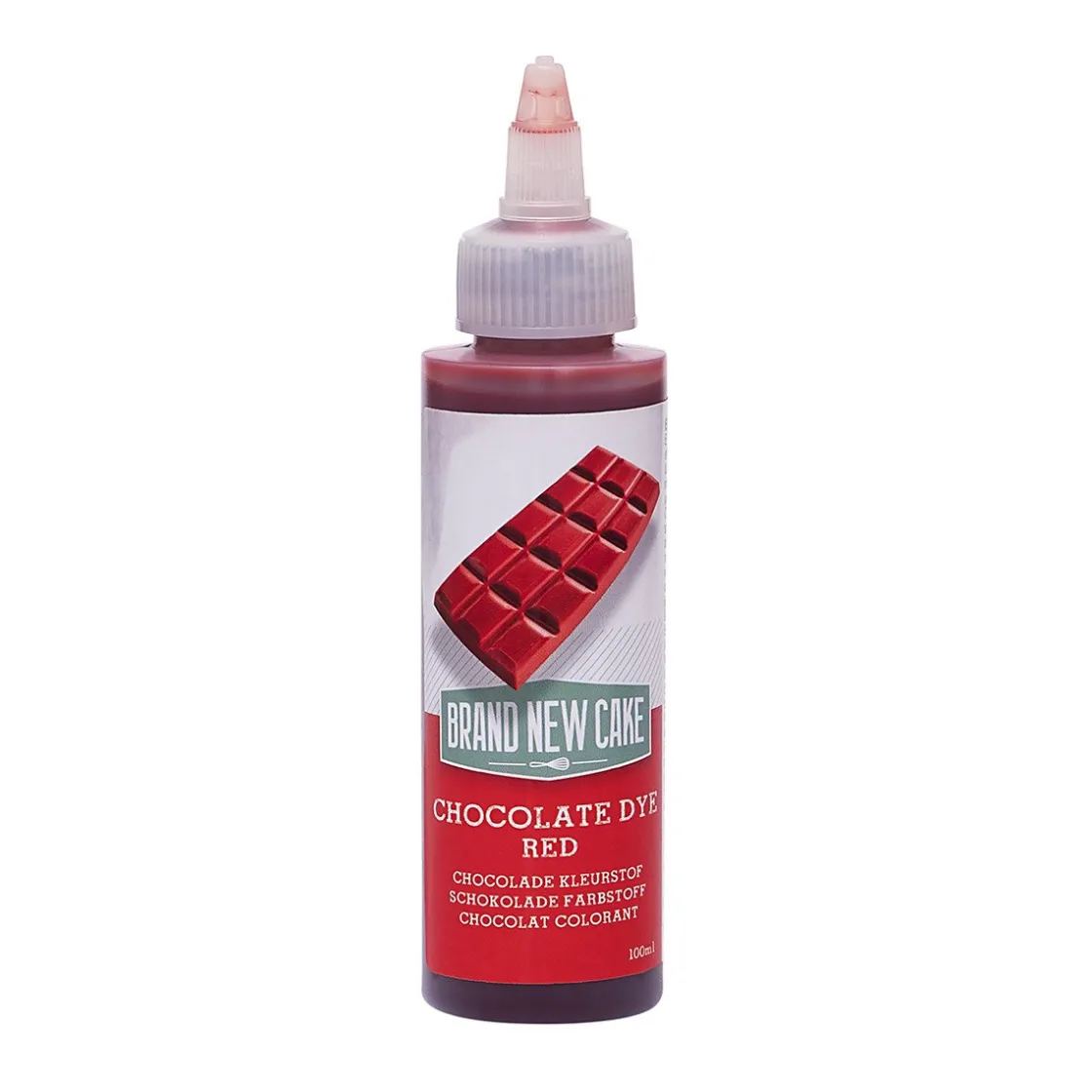 BrandNewCake Chocolade Kleurstof Rood 100ml* Chocolade Kleurstoffen|Chocolade Kleurstoffen