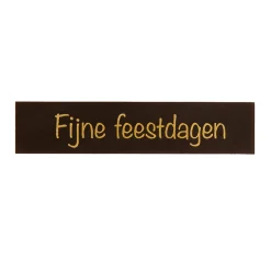 BrandNewCake Chocoladedecoratie Fijne Feestdagen Puur 120st* Smaakstrips En Schildjes|Chocolade Decoraties