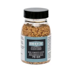 BrandNewCake Confetti Goud 4mm 70gr.* Ijsdips|Eetbare Strooisels
