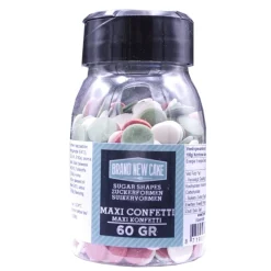 BrandNewCake Confetti Maxi X-Mas Rood/Groen/Wit 60gr.*** Eetbare Strooisels