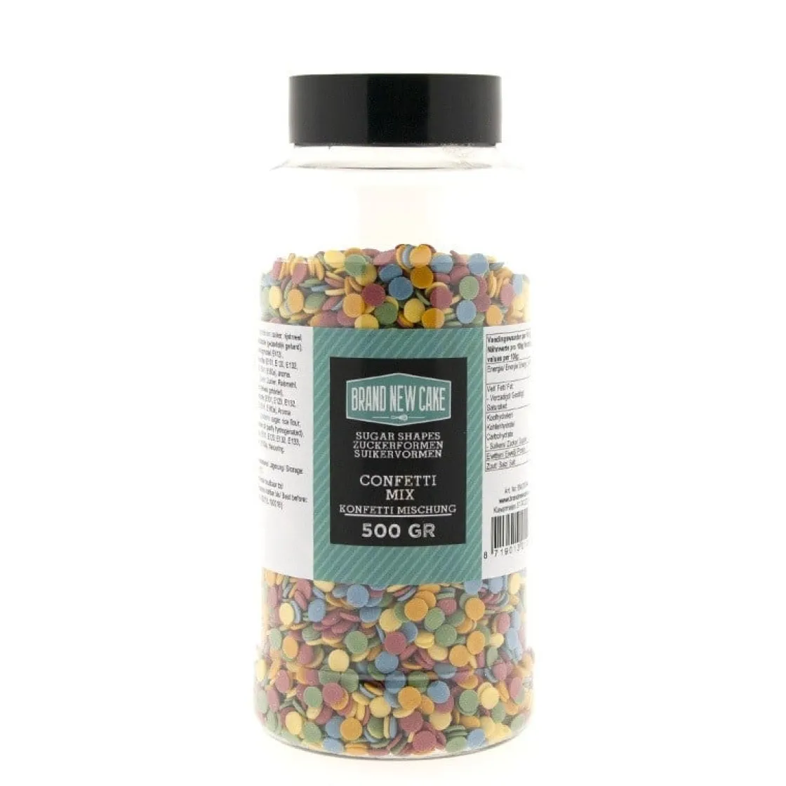 BrandNewCake Confetti Rondjes 6mm 500gr.* Ijsdips|Eetbare Strooisels