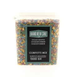 BrandNewCake Confetti Rondjes 6mm 1500gr.* Ijsdips|Eetbare Strooisels