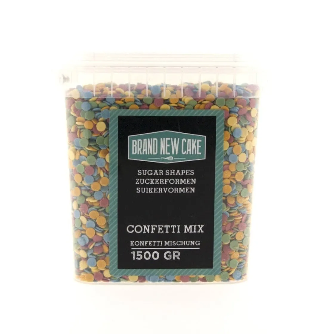 BrandNewCake Confetti Rondjes 6mm 1500gr.* Ijsdips|Eetbare Strooisels