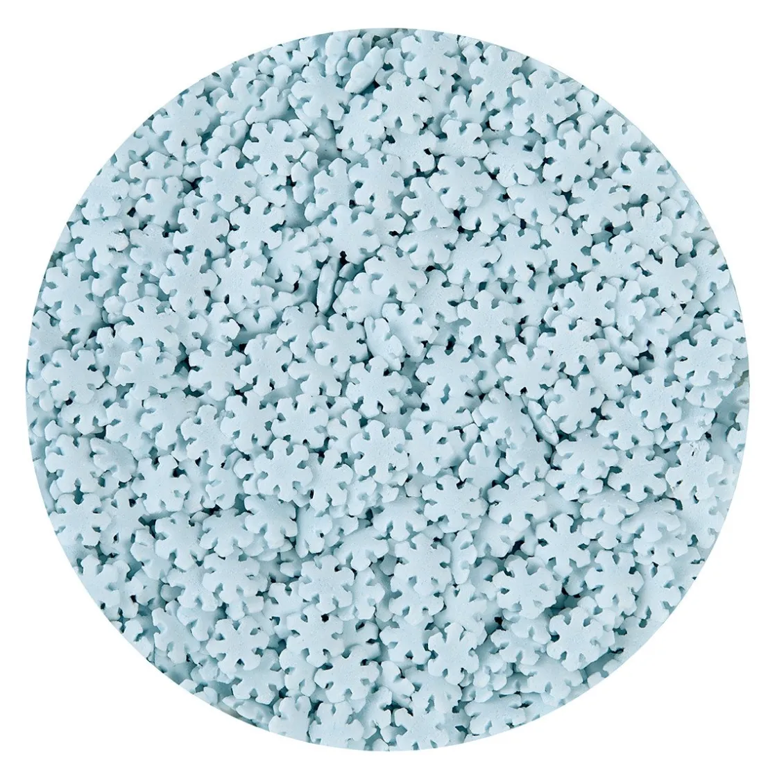 BrandNewCake Confetti Sneeuwvlokken Blauw 500gr.* Eetbare Strooisels