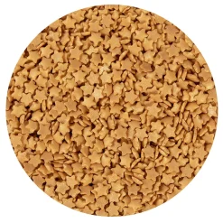 BrandNewCake Confetti Sterren Goud 7mm 500gr.* Ijsdips|Eetbare Strooisels