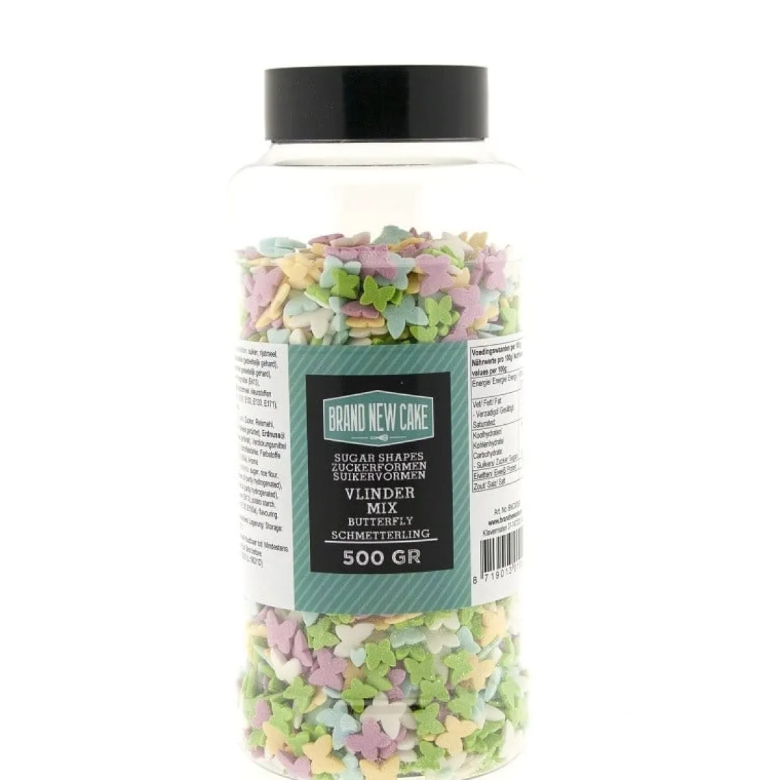 BrandNewCake Confetti Vlinders 500gr.* Ijsdips|Eetbare Strooisels