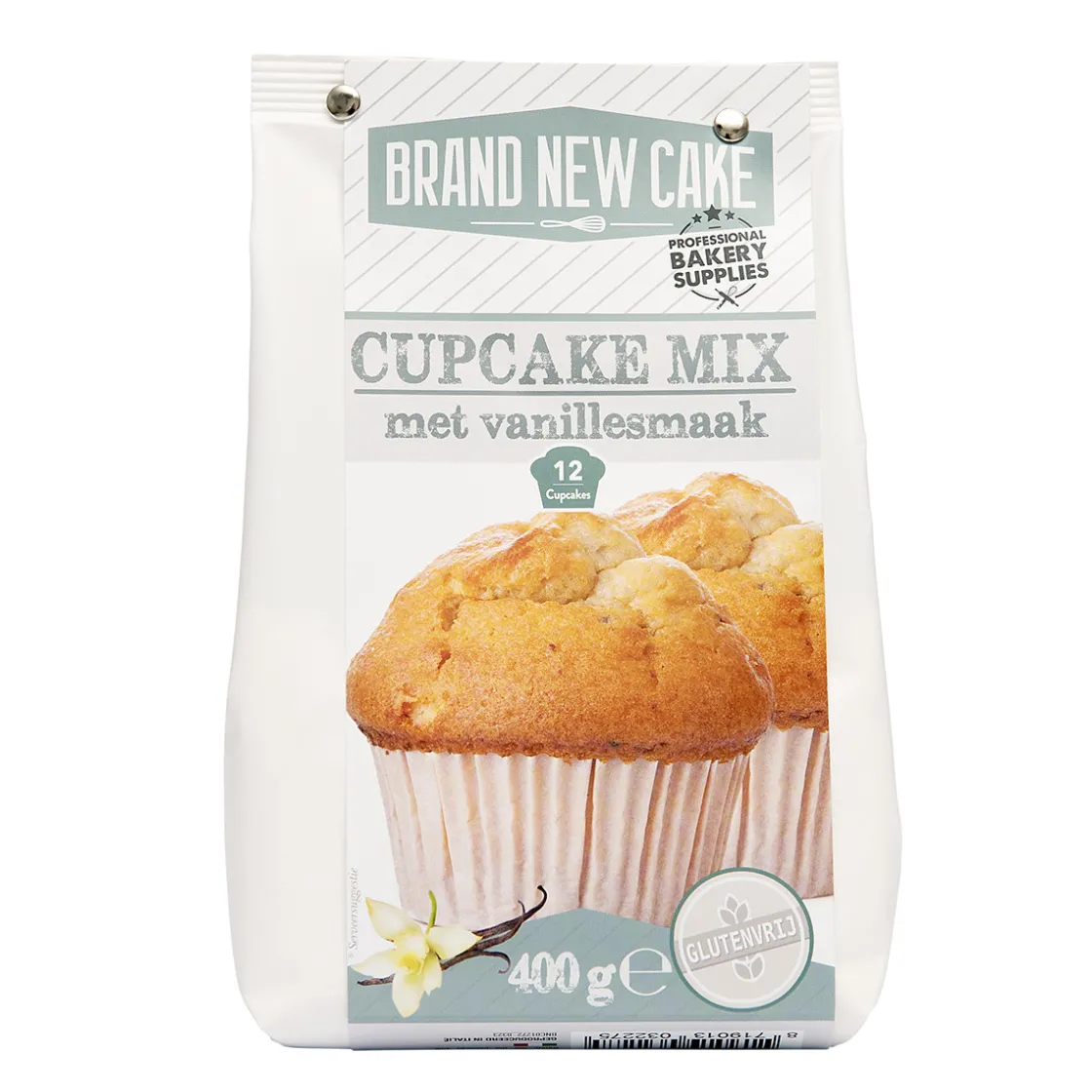 BrandNewCake Cupcake-mix Vanille 400g. Glutenvrij* Banketmixen|Bekijk Alle Mixen