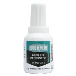 BrandNewCake Druppel Kleurstof Turquoise 20gr* Vloeibare Kleurstoffen