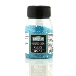 BrandNewCake Gekleurde Suiker Blauw 80gr.* Eetbare Strooisels