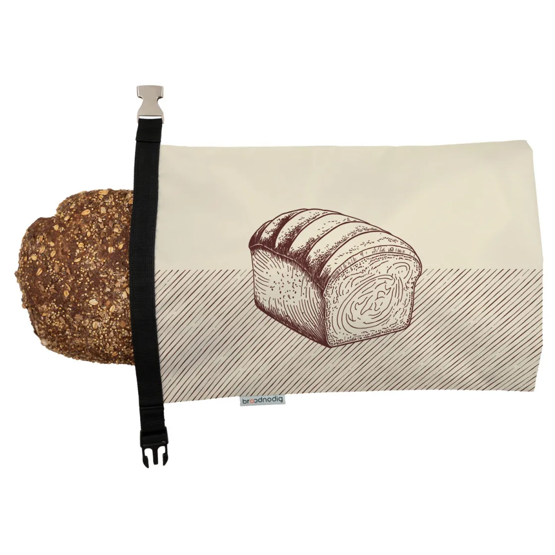 BrandNewCake Herbruikbare Broodzak Brood motief 44x30cm* Zakken