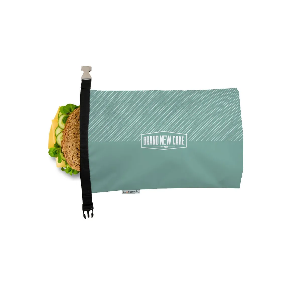 BrandNewCake Herbruikbare Boterhamzak Groen motief 30x20cm*** Zakken