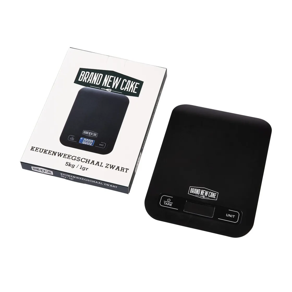 BrandNewCake Keukenweegschaal Zwart 5kg / 1gr* Meten En Wegen|Weegschalen