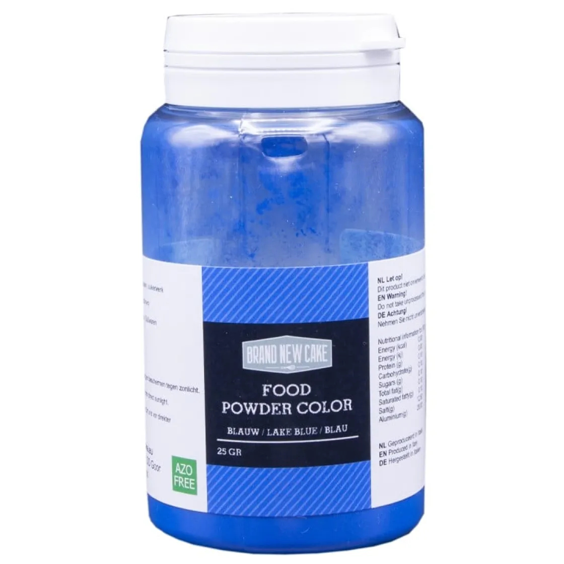 BrandNewCake Kleurpoeder Blauw 25g (vette massa)* Chocolade Kleurstoffen|Chocolade Kleurstoffen