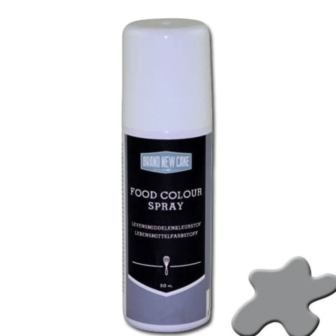 BrandNewCake Kleurspray Metallic Zilver 50ml* Spray Kleurstoffen
