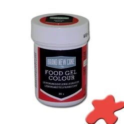 BrandNewCake Kleurstof Gel Rood 35gr* Gel Kleurstoffen