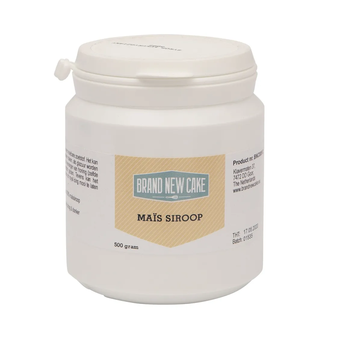 BrandNewCake Maïs Siroop 500g* Hulpstoffen