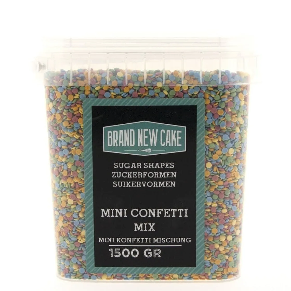 BrandNewCake Mini Confetti Rondjes 4mm 1500gr.* Ijsdips|Eetbare Strooisels